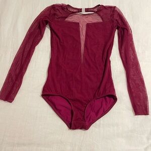Hailey dancewear maroon leotard